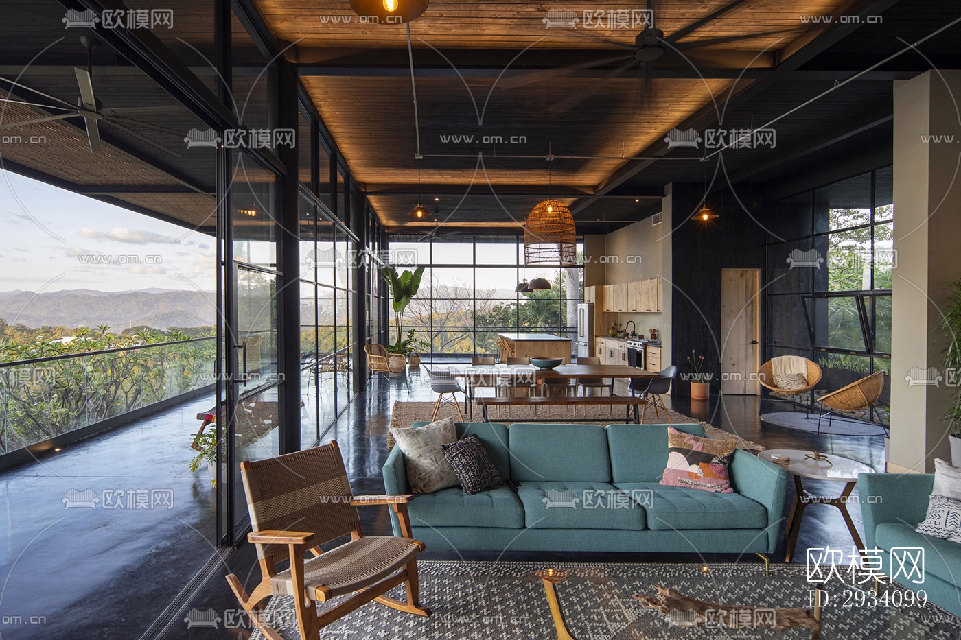 现代别墅效果图下载（渲染图17）