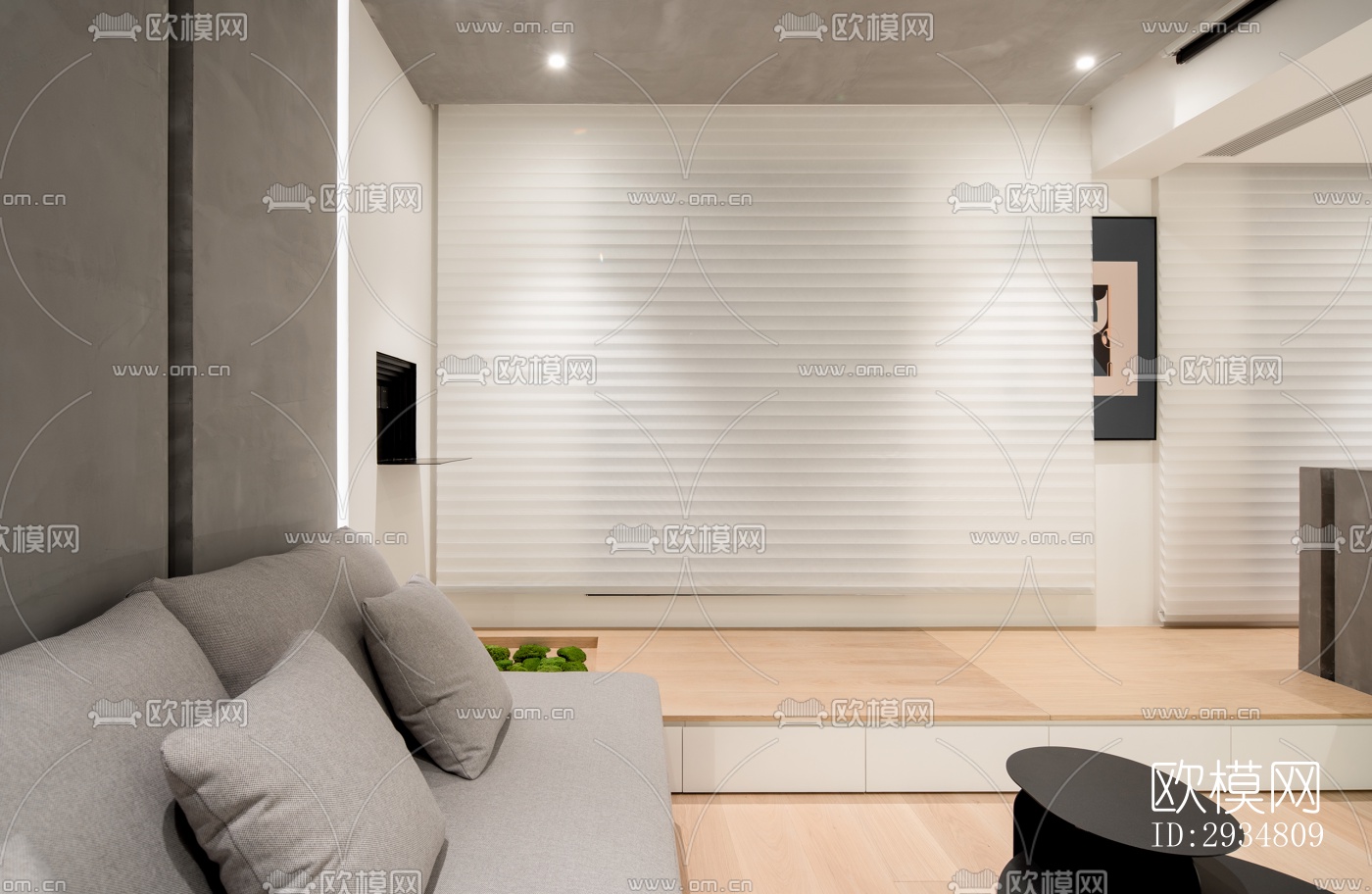 现代平层效果图下载（渲染图17）