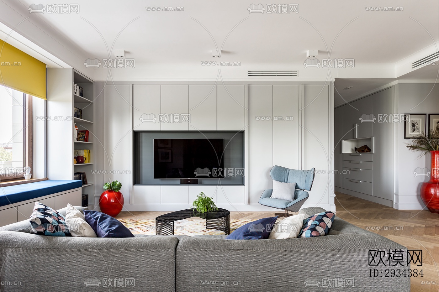 北欧平层效果图下载（渲染图5）