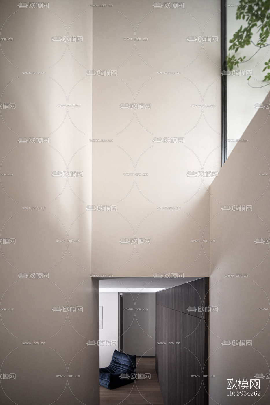 现代复式效果图下载（渲染图10）