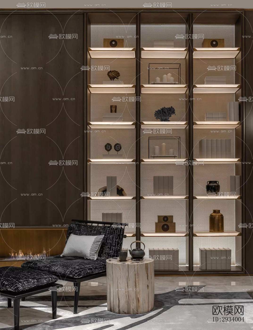 新中式别墅效果图下载（渲染图12）