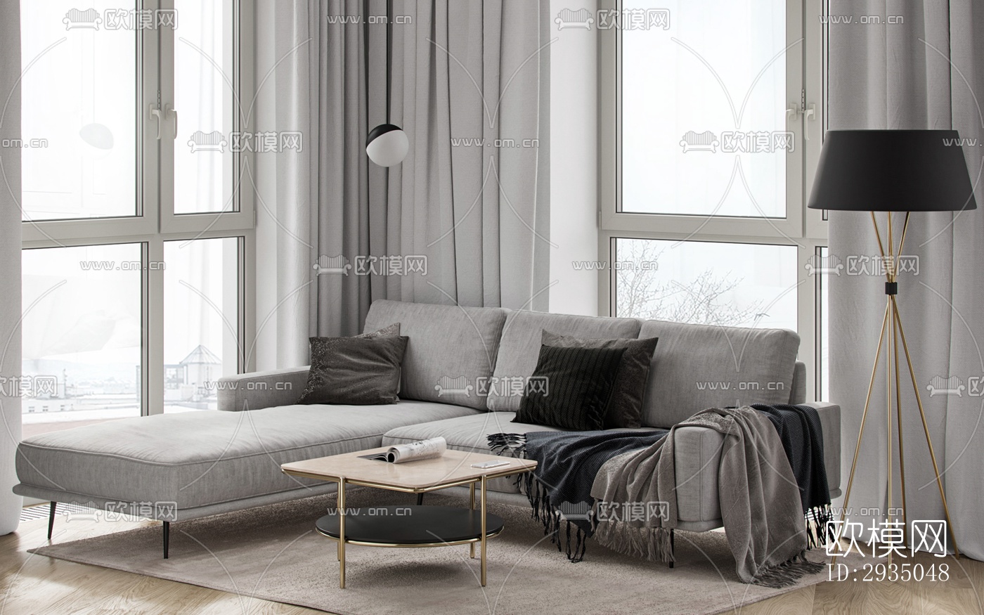 高级灰平层效果图下载（渲染图9）