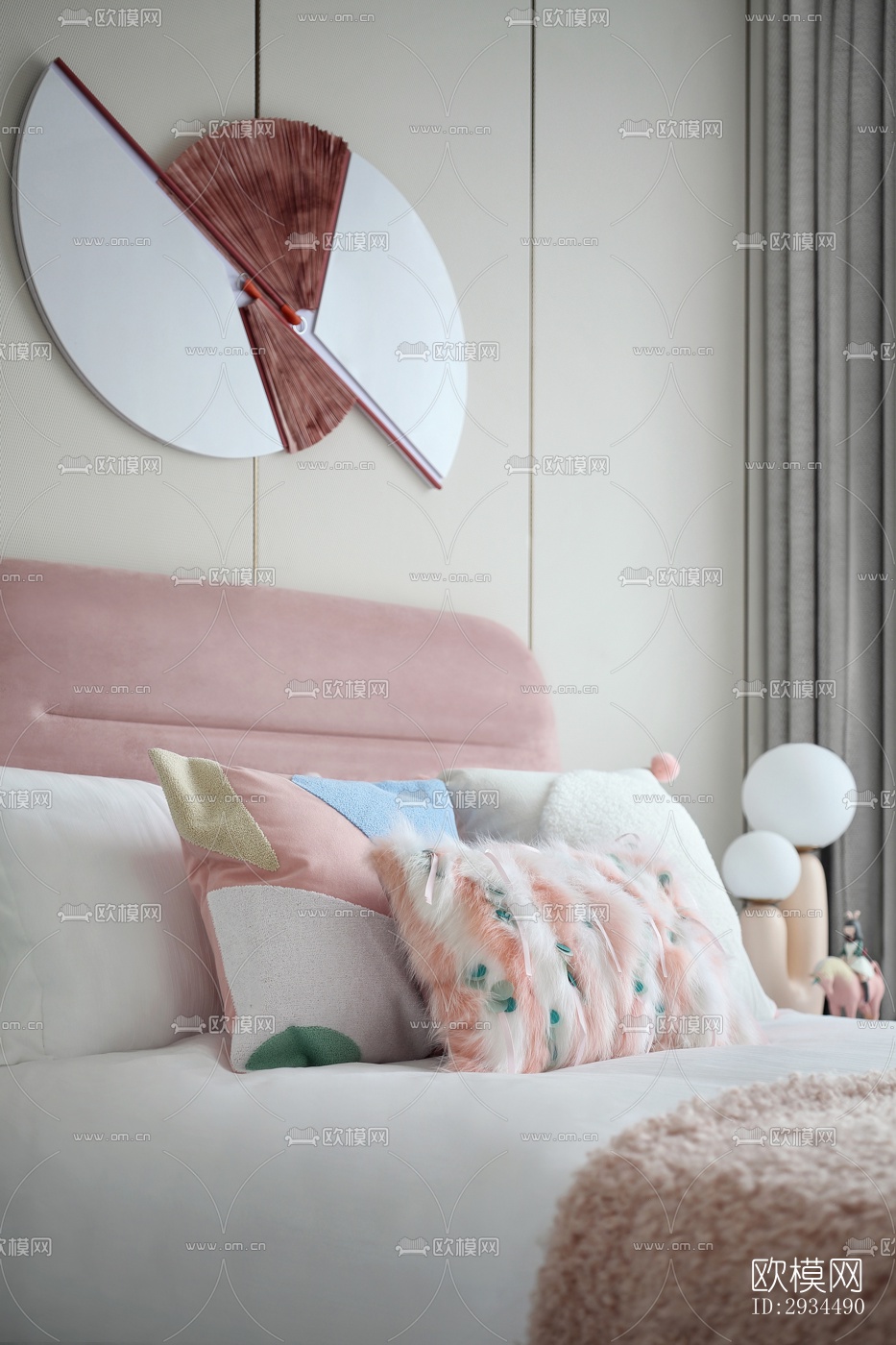 新中式平层效果图下载（渲染图15）