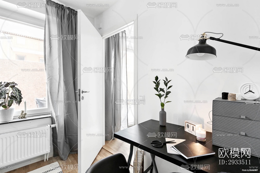 北欧公寓效果图下载（渲染图7）