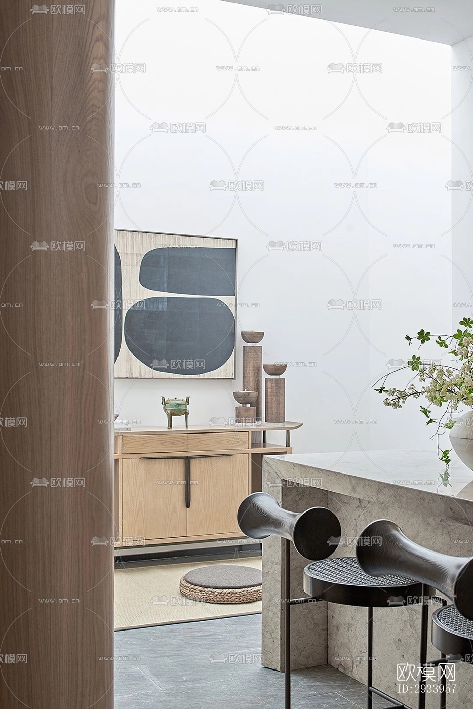 新中式别墅效果图下载（渲染图12）