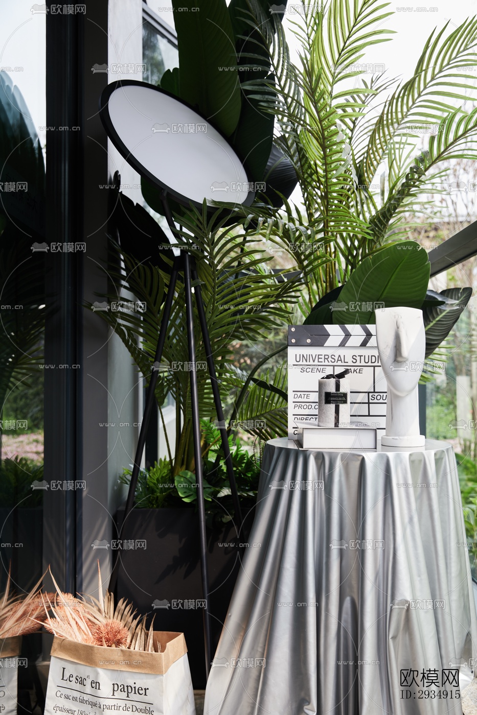 现代平层效果图下载（渲染图16）