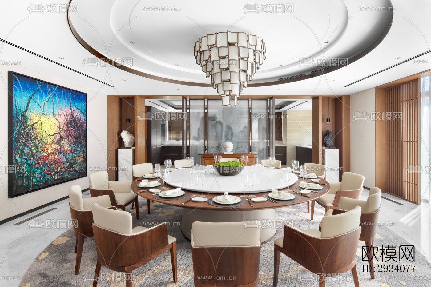 现代别墅效果图下载（渲染图7）