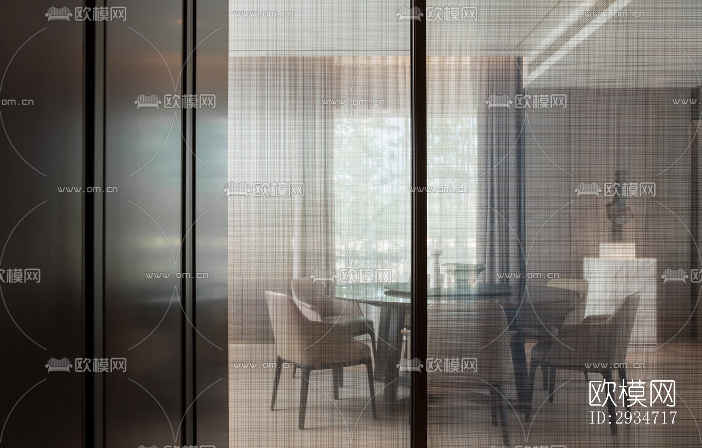 现代平层效果图下载（渲染图7）