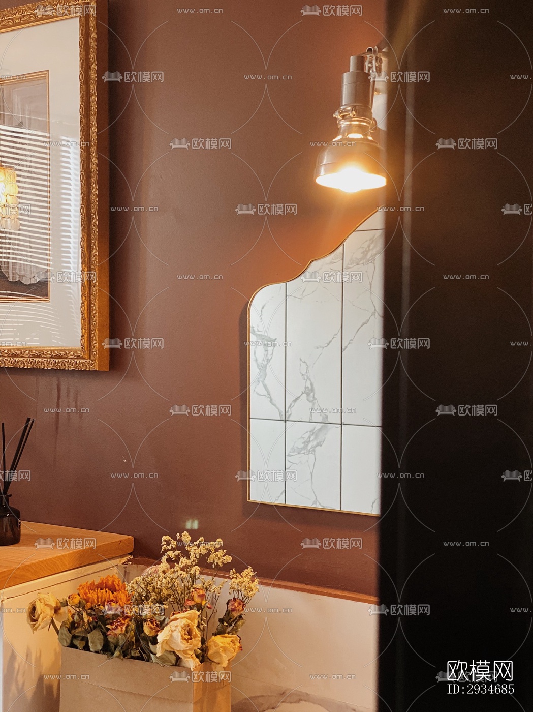 欧式平层效果图下载（渲染图17）