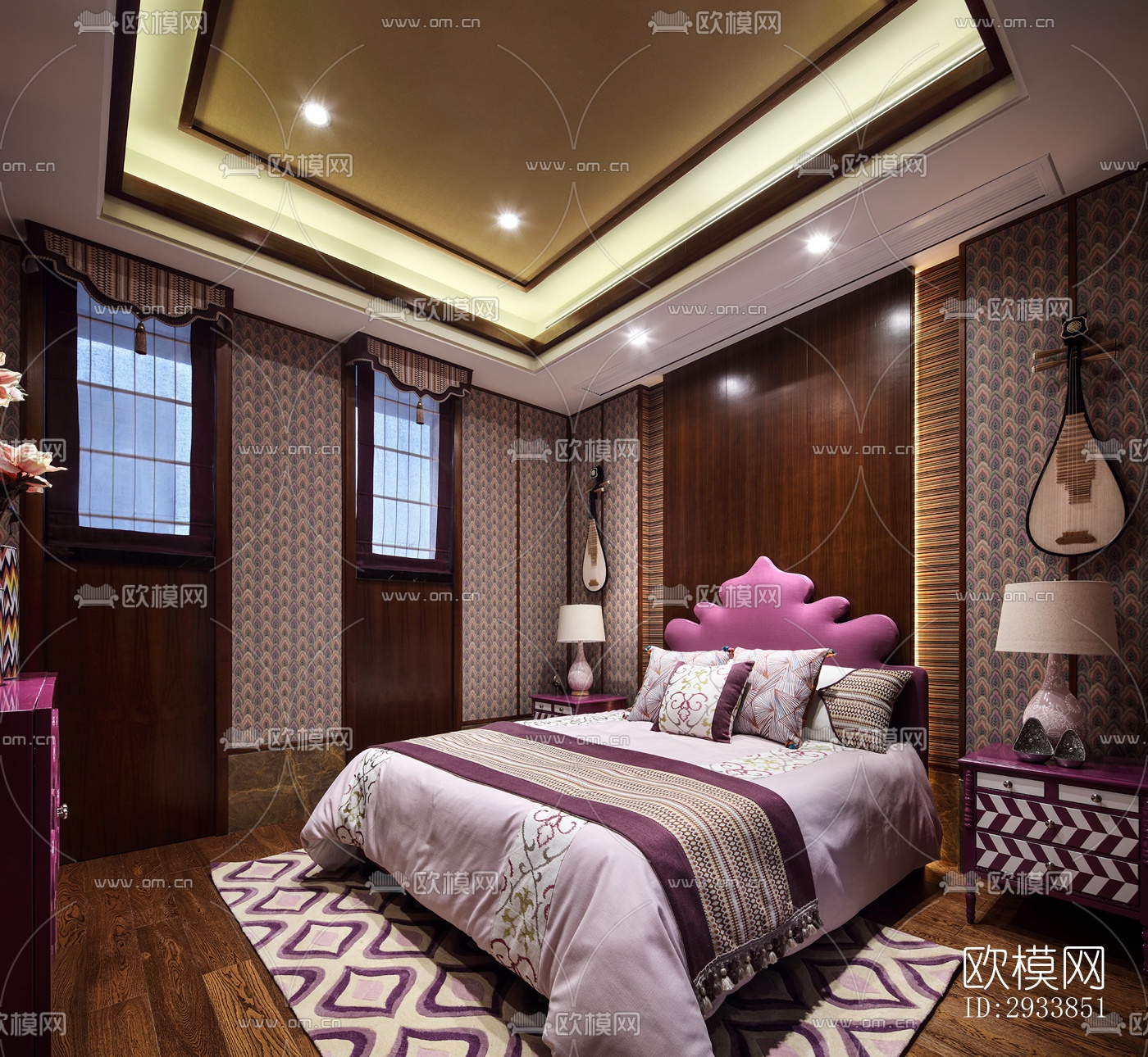 东南亚别墅效果图下载（渲染图11）