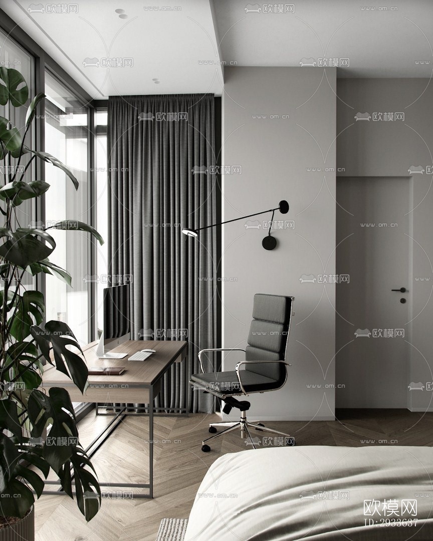 北欧公寓效果图下载（渲染图8）