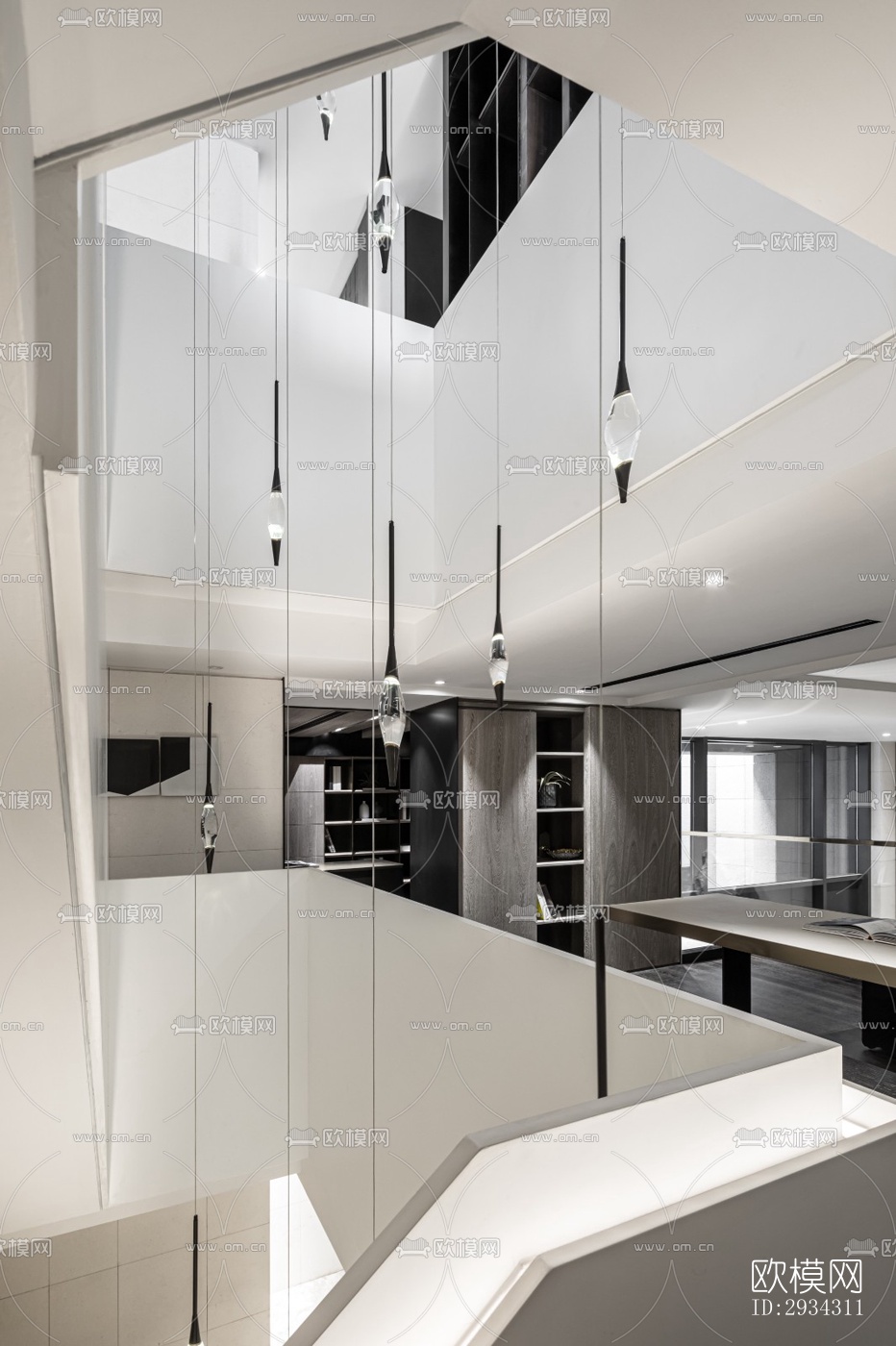 现代复式效果图下载（渲染图7）