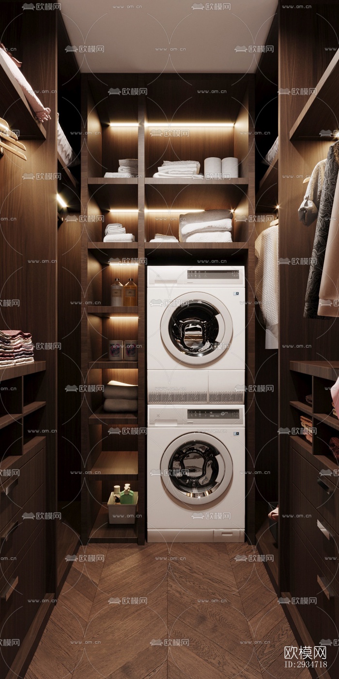 现代平层效果图下载（渲染图12）