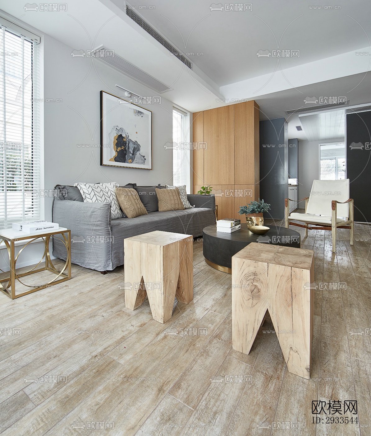 北欧公寓效果图下载（渲染图15）