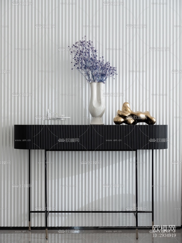 现代平层效果图下载（渲染图3）