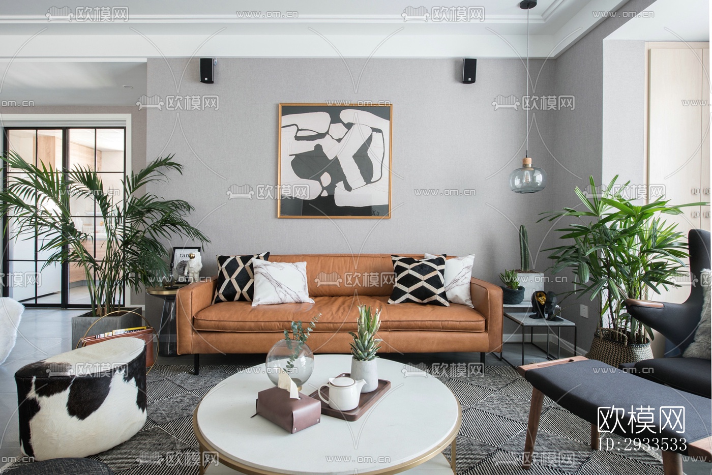 北欧公寓效果图下载（渲染图4）