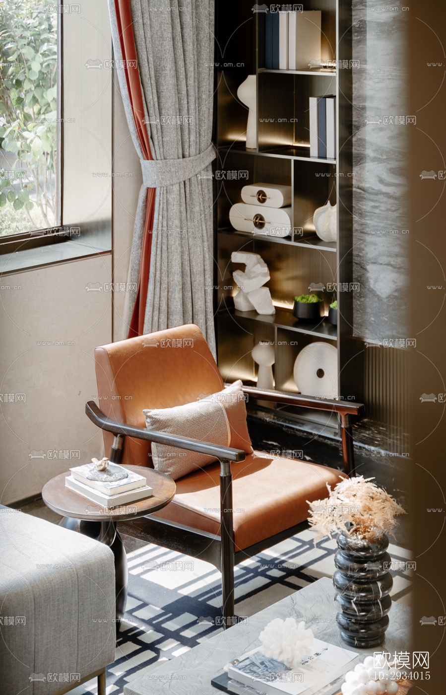 新中式别墅效果图下载（渲染图11）