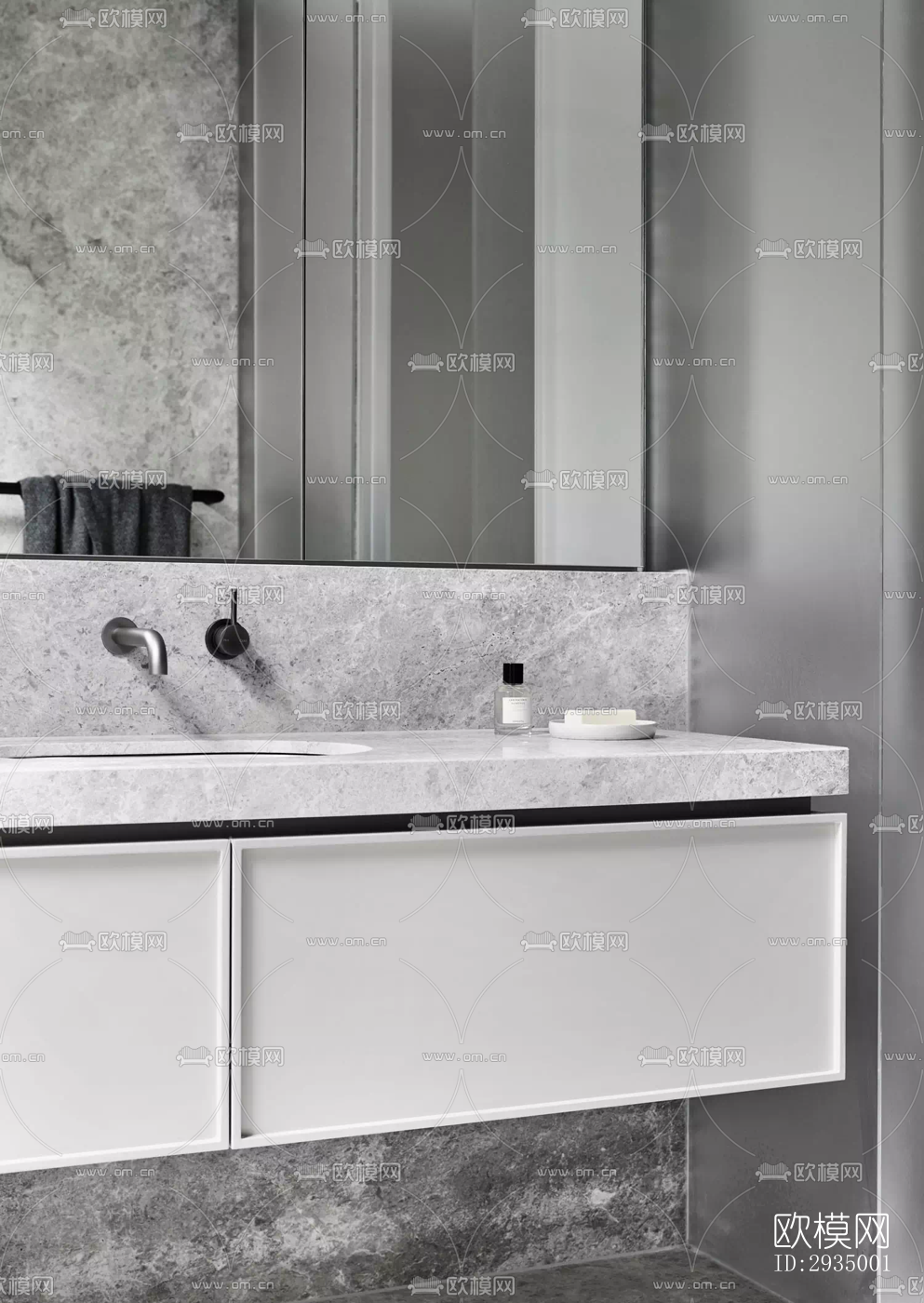 现代平层效果图下载（渲染图13）