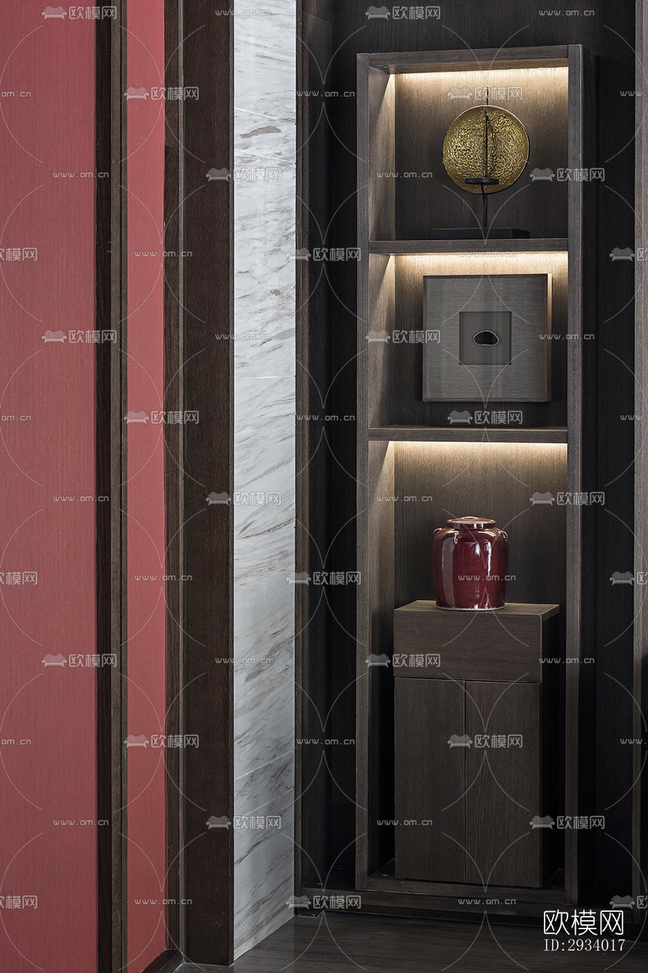 新中式别墅效果图下载（渲染图3）