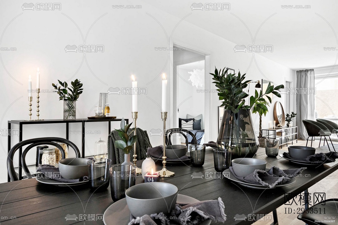 北欧公寓效果图下载（渲染图19）