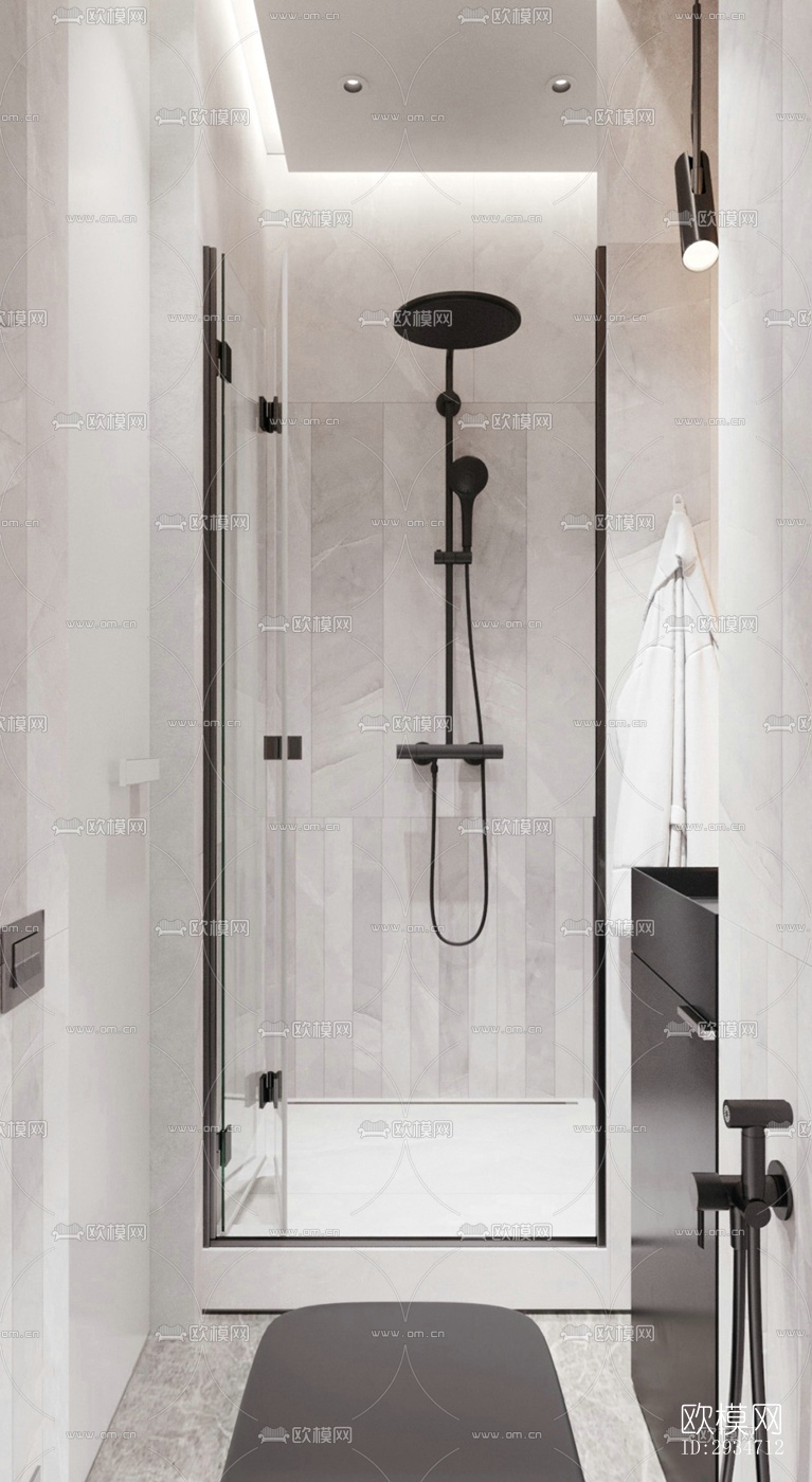 现代平层效果图下载（渲染图11）