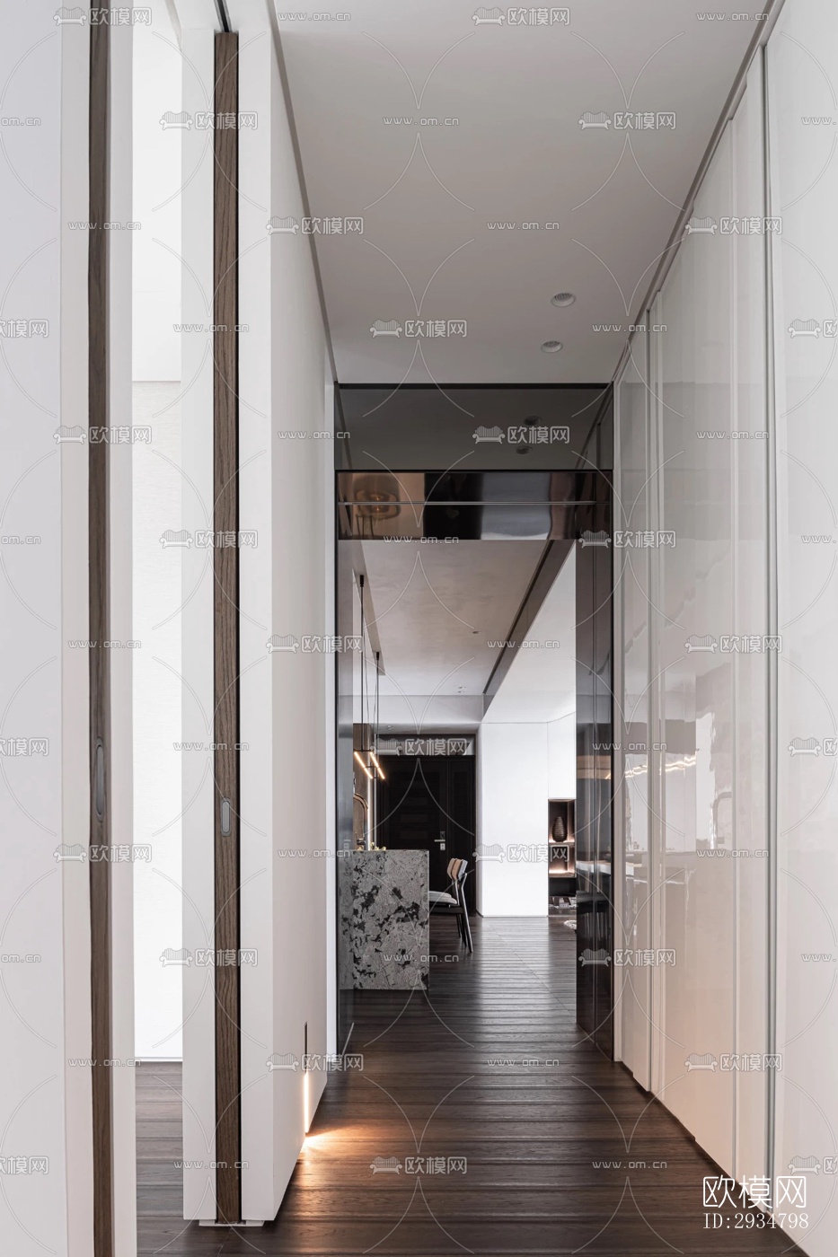 现代平层效果图下载（渲染图12）