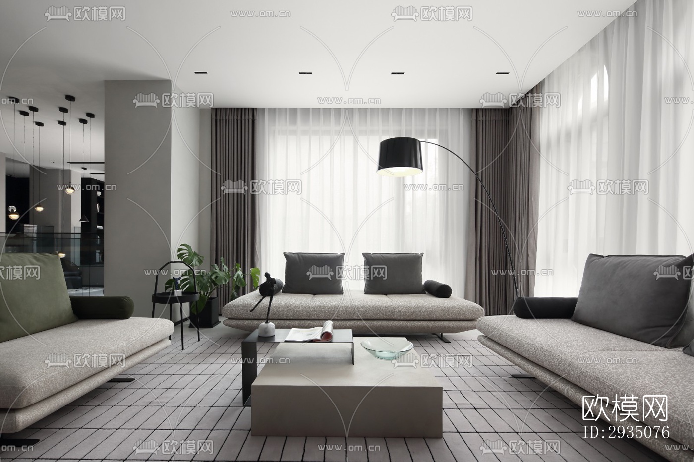 高级灰平层效果图下载（渲染图1）