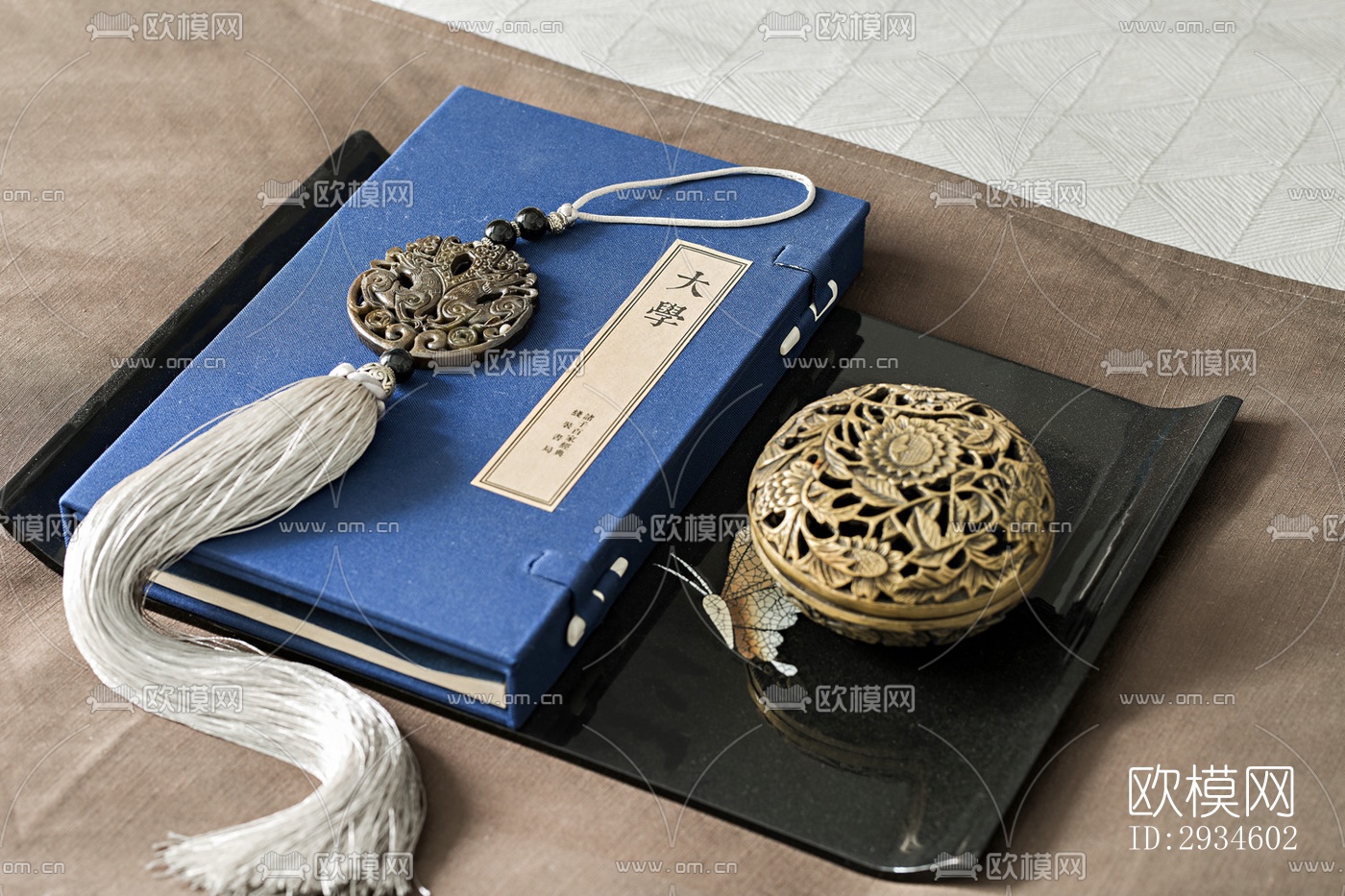 新中式平层效果图下载（渲染图20）