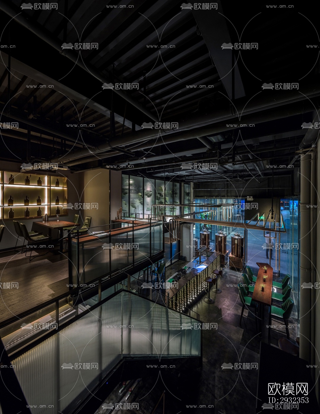 工业风酒吧效果图下载（渲染图9）