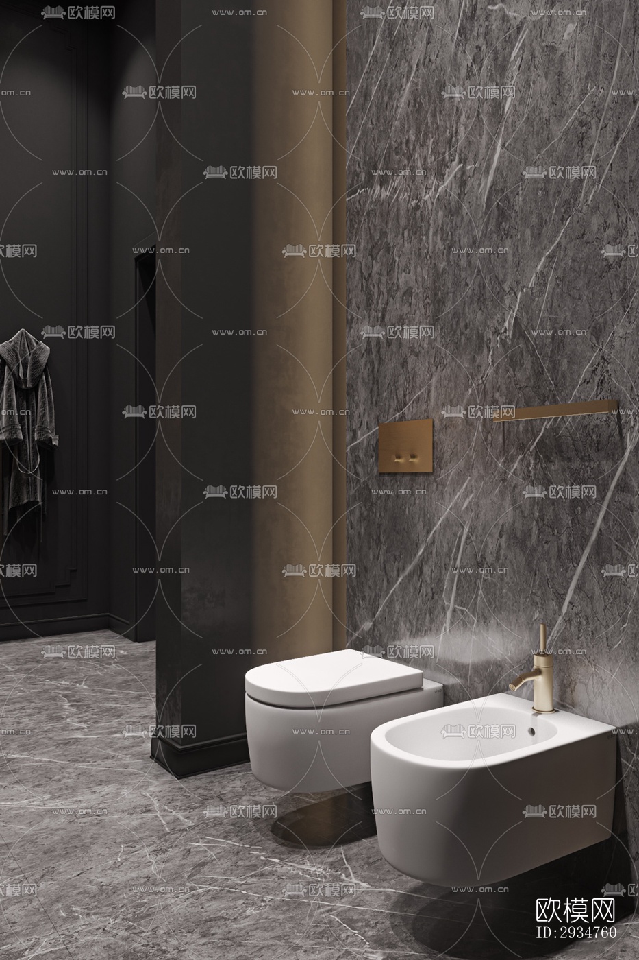 现代平层效果图下载（渲染图19）