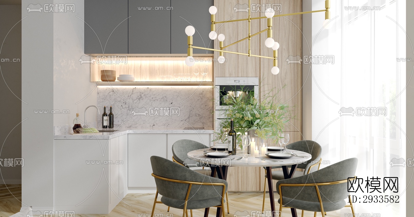 北欧公寓效果图下载（渲染图19）