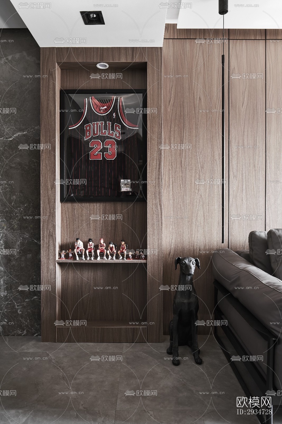 现代平层效果图下载（渲染图2）