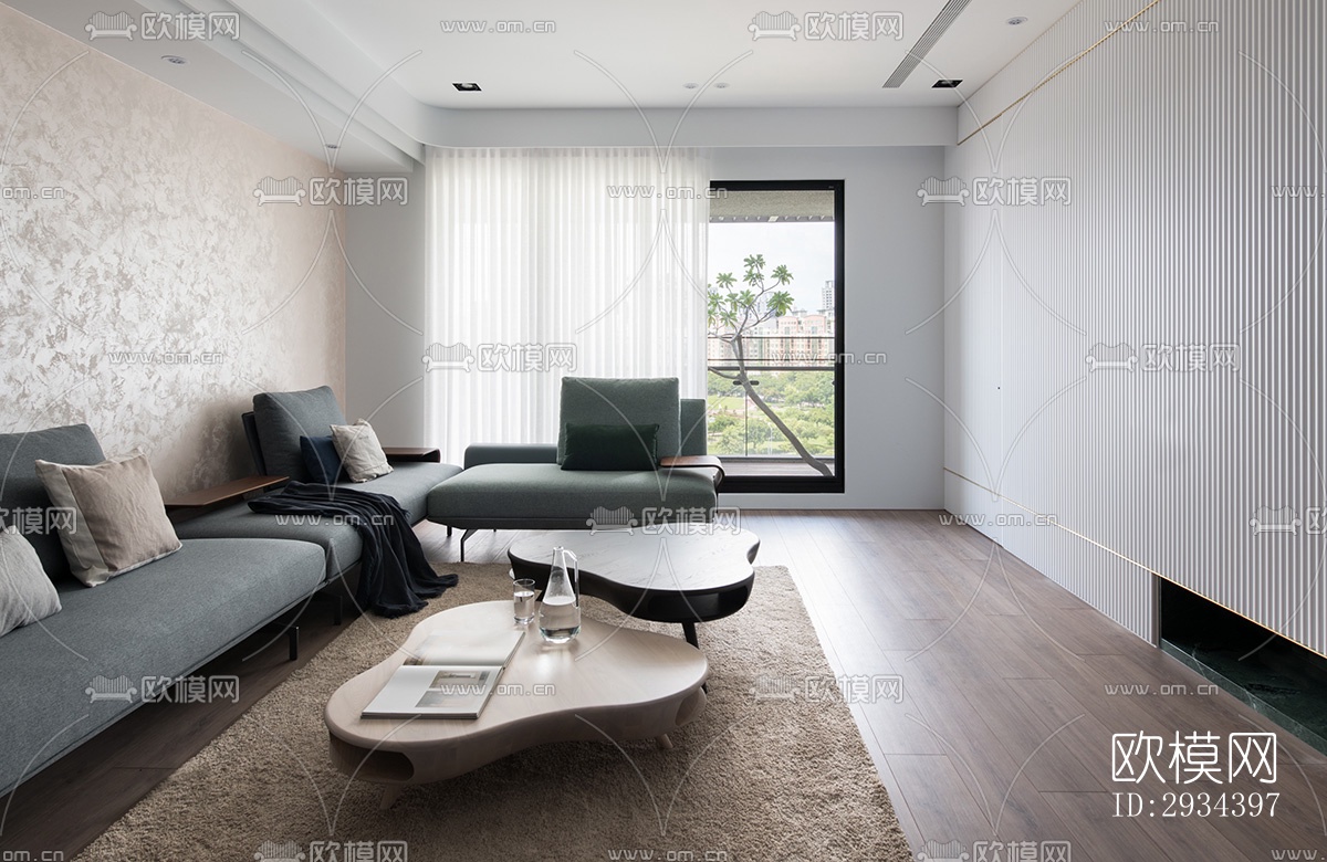 北欧平层效果图下载（渲染图3）