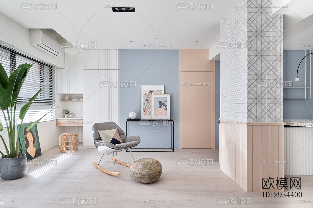 北欧平层效果图下载（渲染图19）