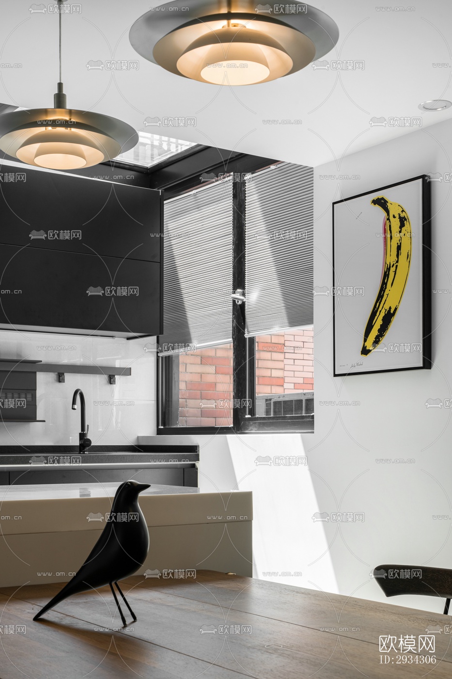 现代复式效果图下载（渲染图7）