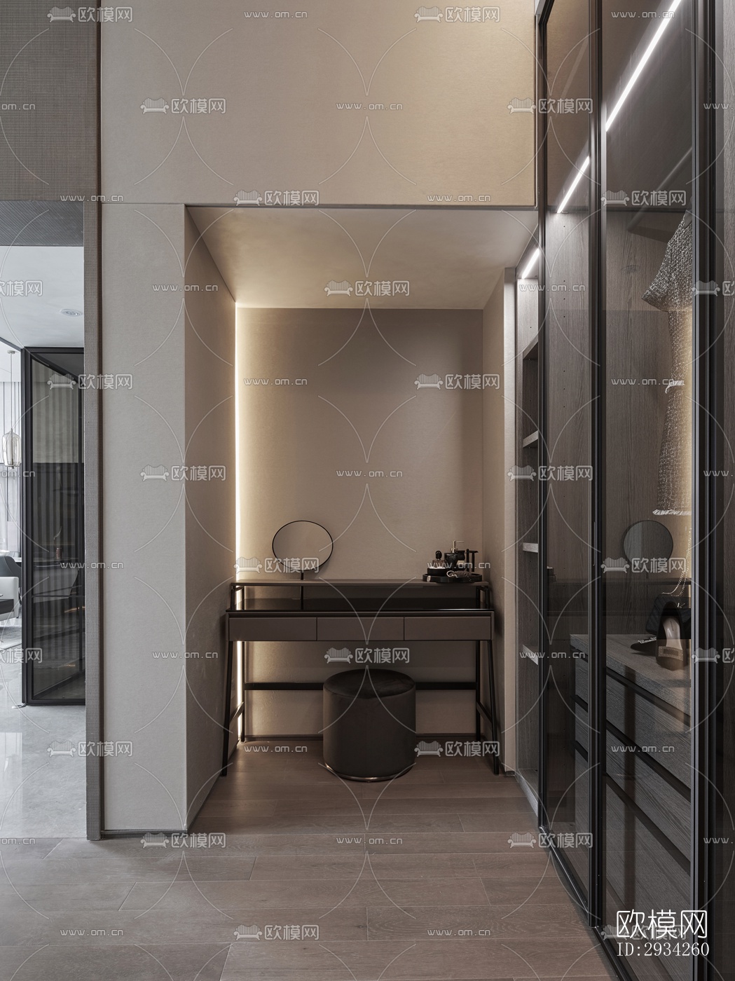 现代复式效果图下载（渲染图7）