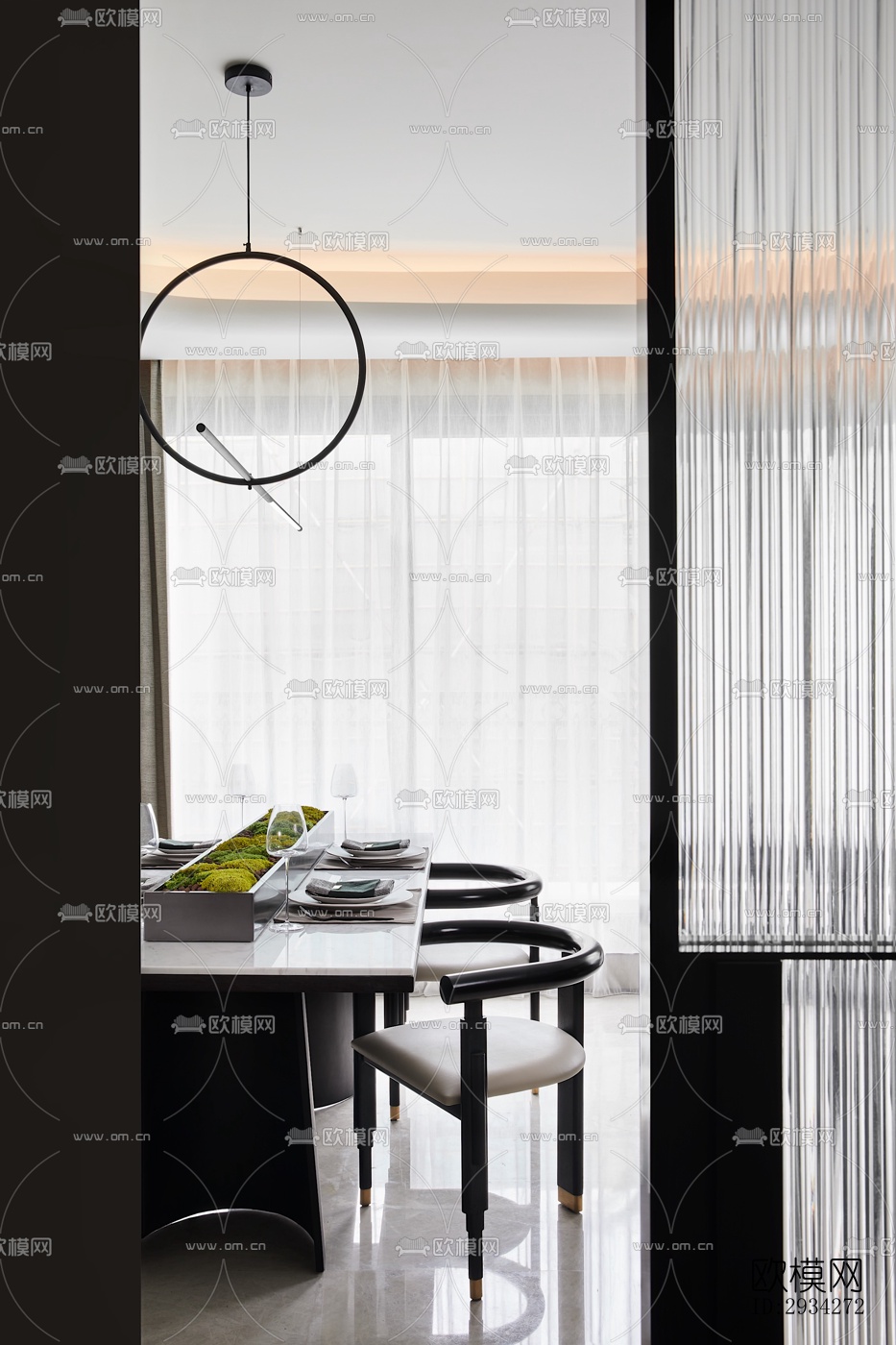 现代复式效果图下载（渲染图14）