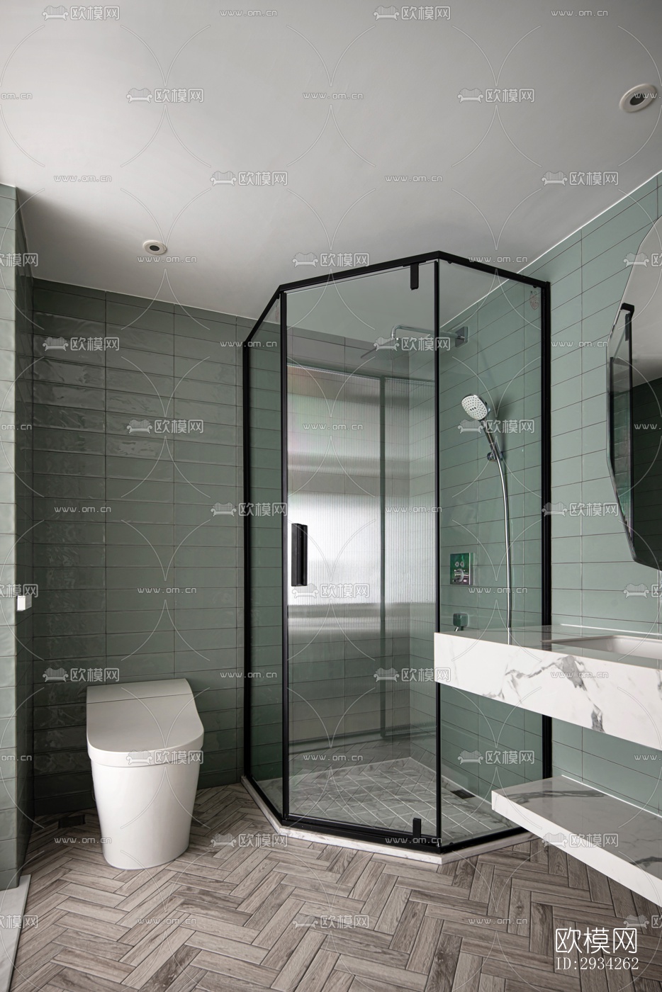 现代复式效果图下载（渲染图7）