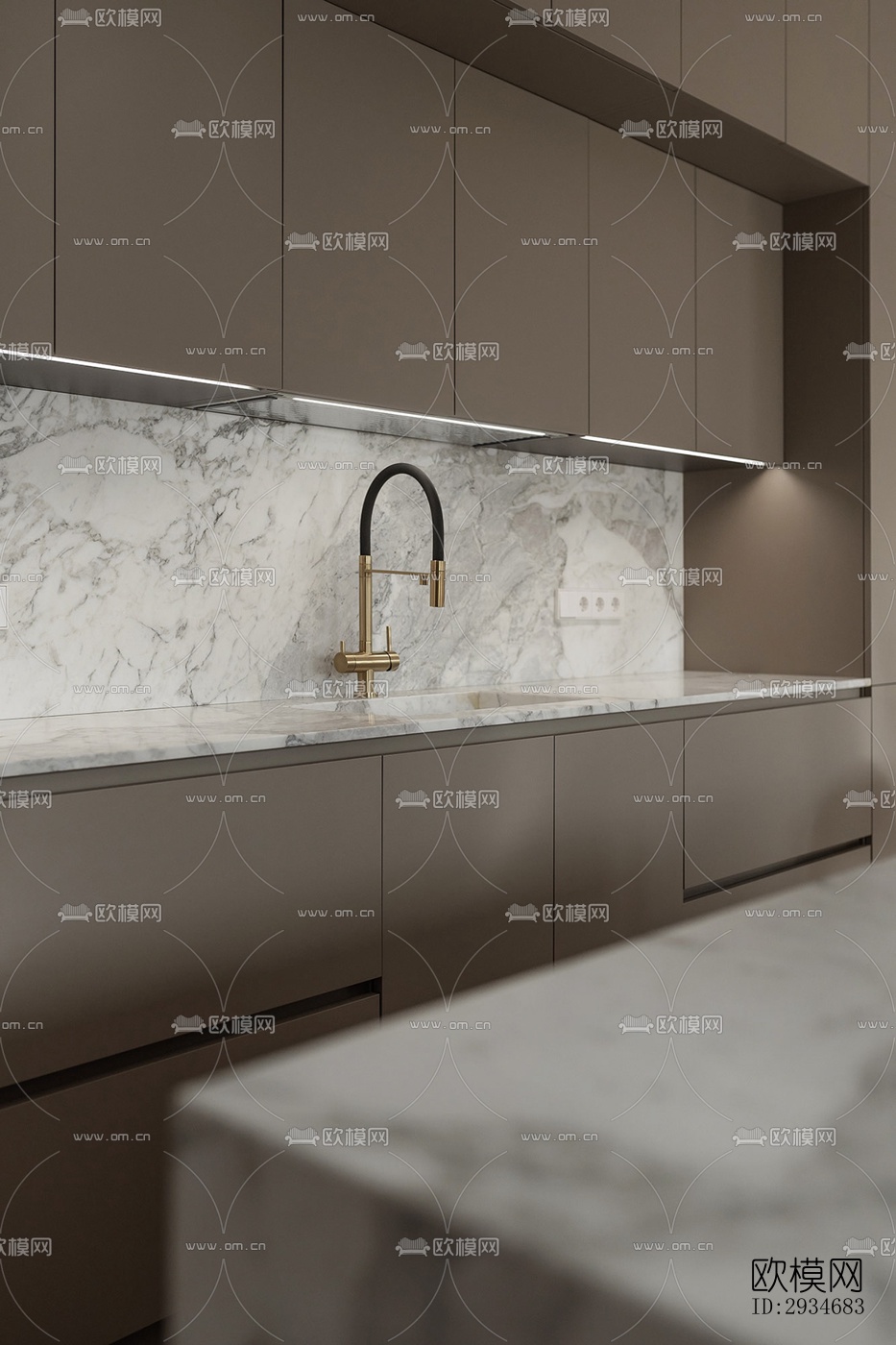 欧式平层效果图下载（渲染图1）