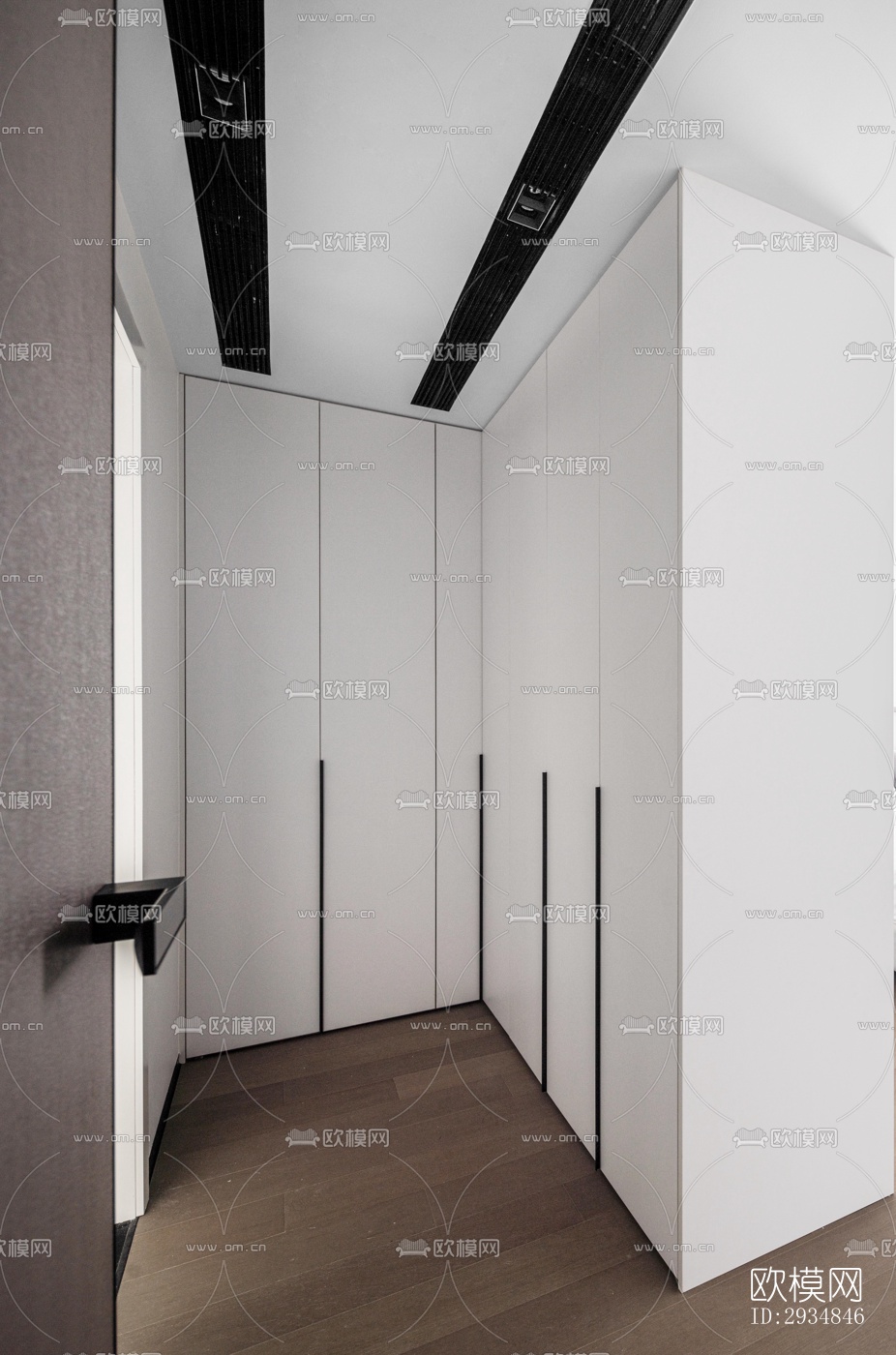 现代平层效果图下载（渲染图9）