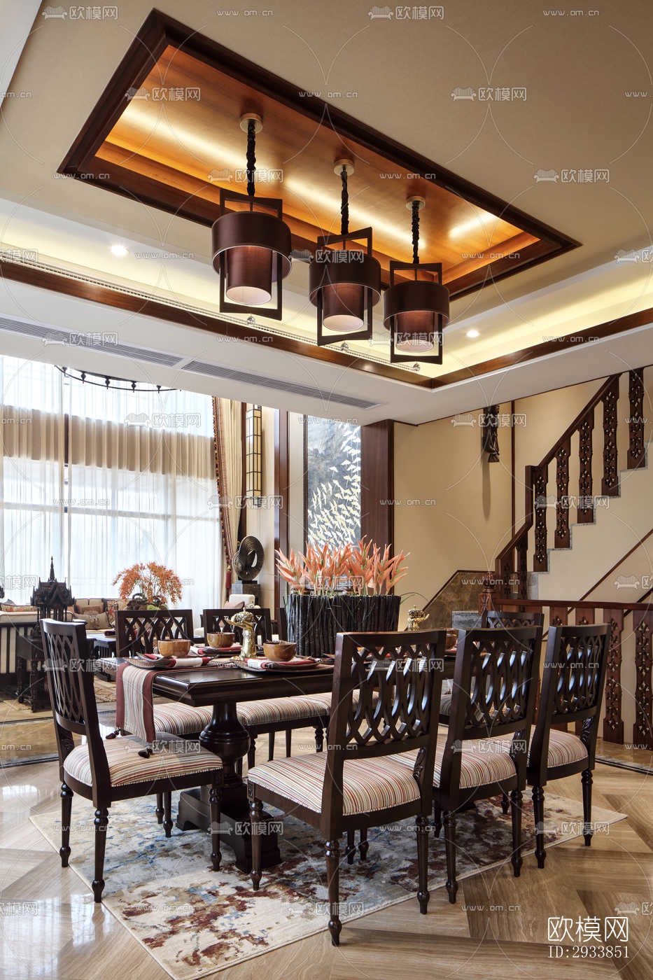 东南亚别墅效果图下载（渲染图20）