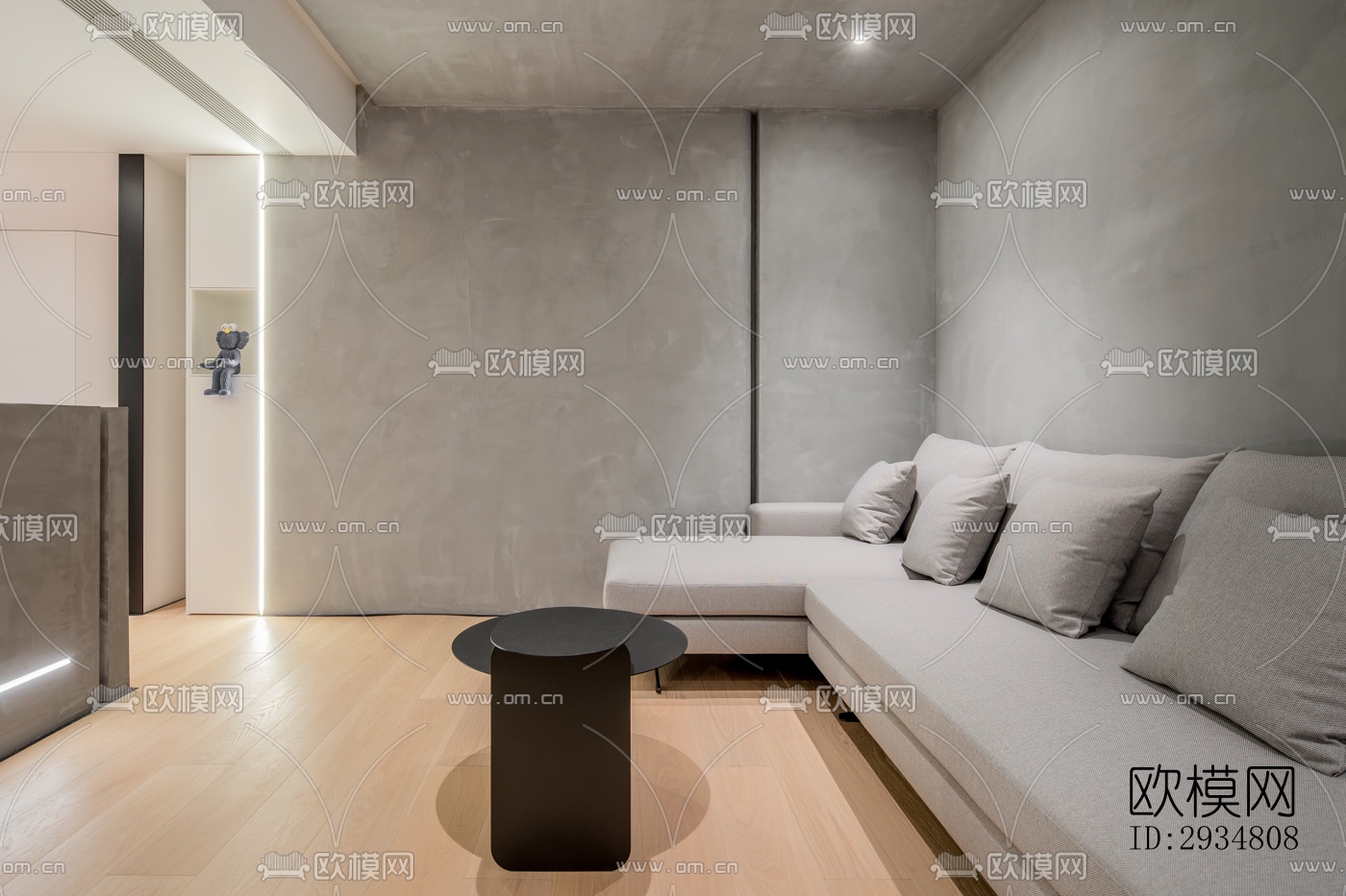 现代平层效果图下载（渲染图19）