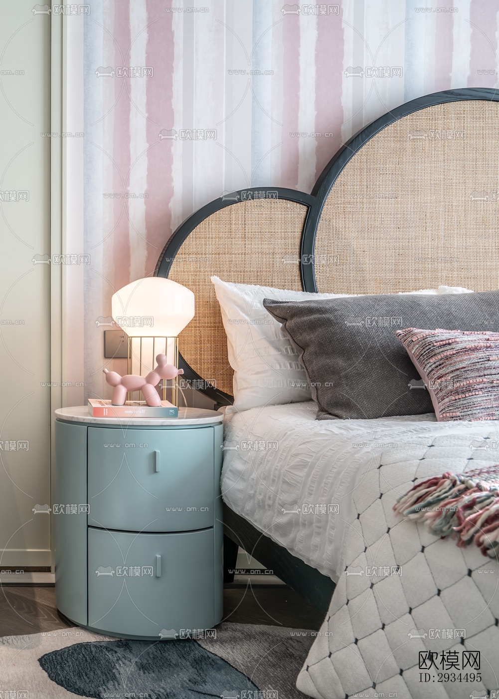 新中式平层效果图下载（渲染图10）