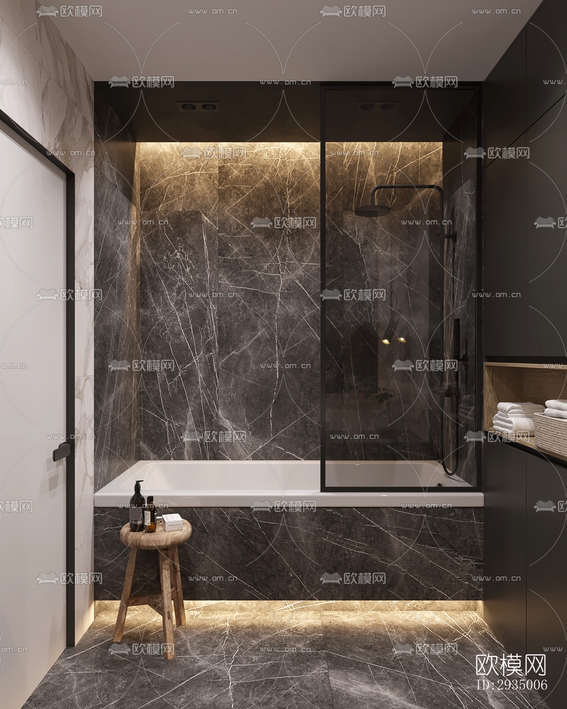 现代平层效果图下载（渲染图2）