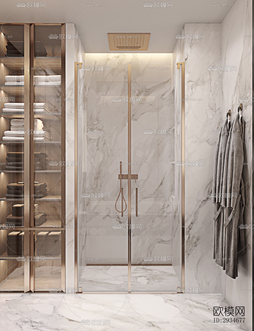 欧式平层效果图下载（渲染图10）