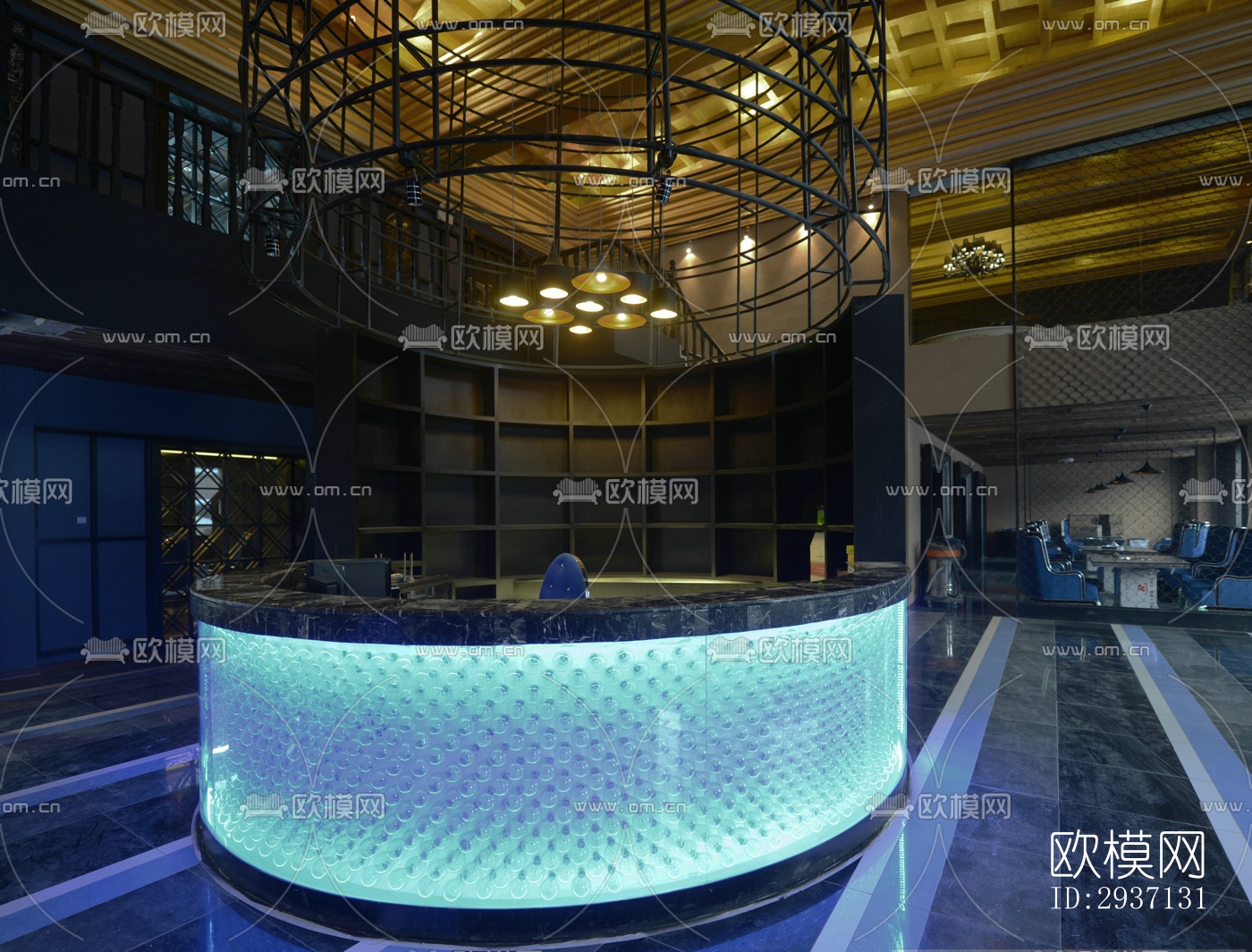 欧式西餐厅效果图下载（渲染图16）