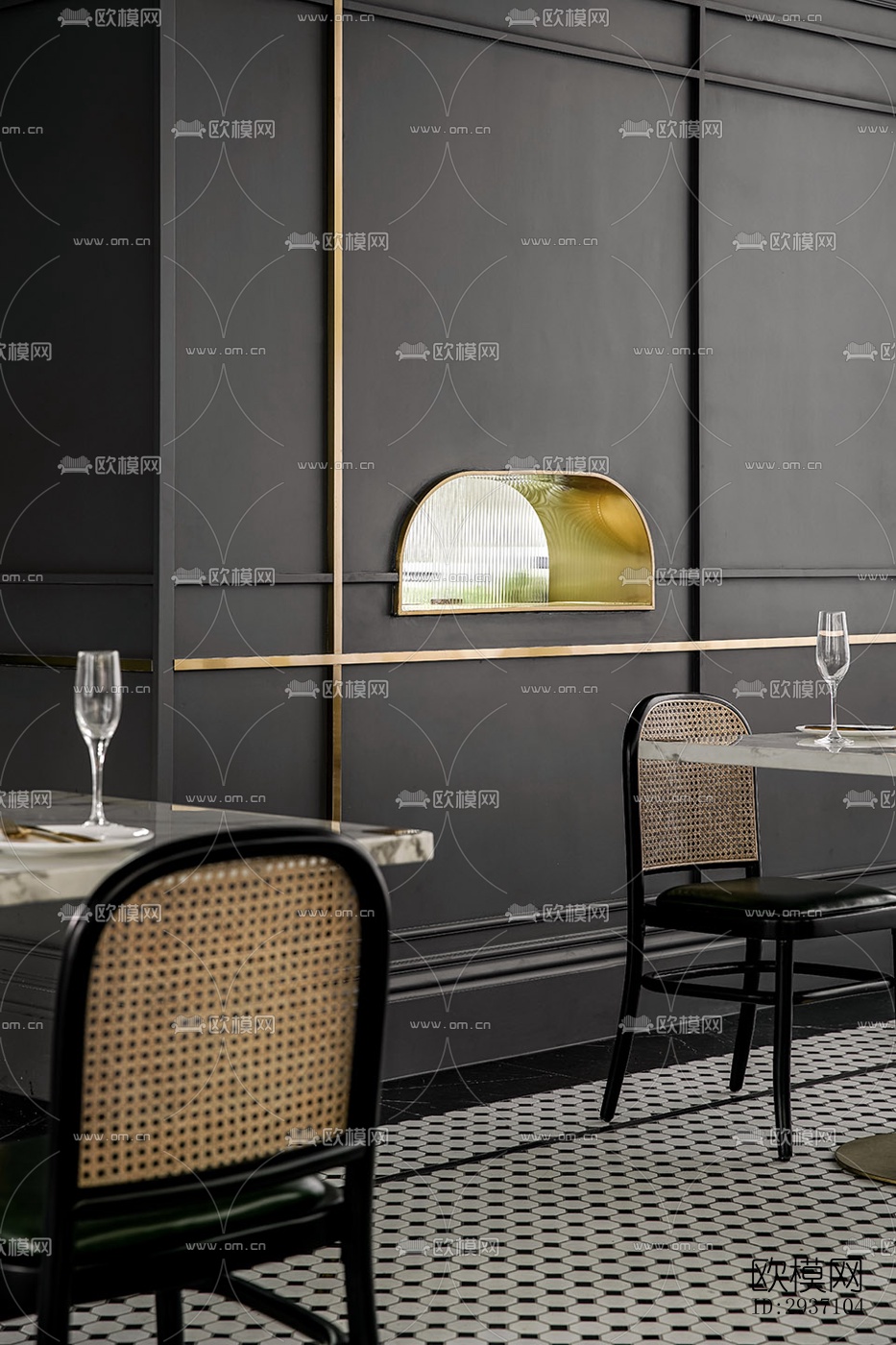 东南亚西餐厅效果图下载（渲染图9）