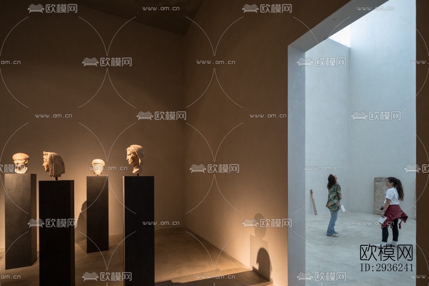 中古风美术博物馆效果图下载（渲染图3）