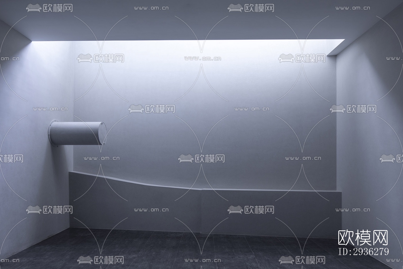 新中式美术博物馆效果图下载（渲染图4）