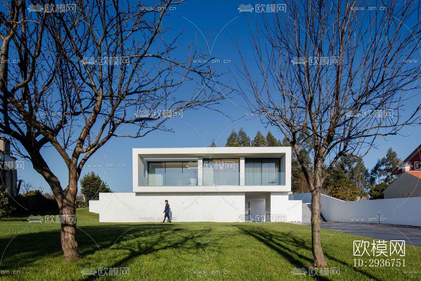 现代居住建筑效果图下载（渲染图6）